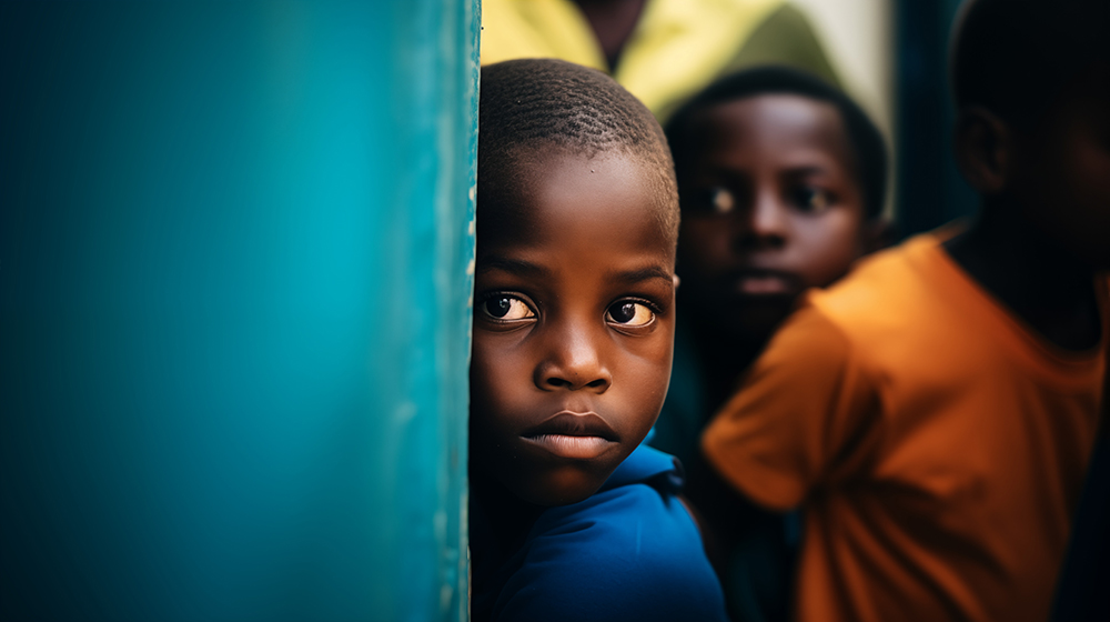 Children at a community center